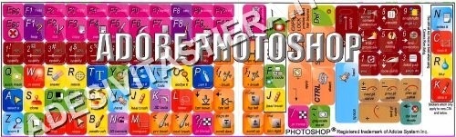 Adesivi Tastiera Adobe Photoshop