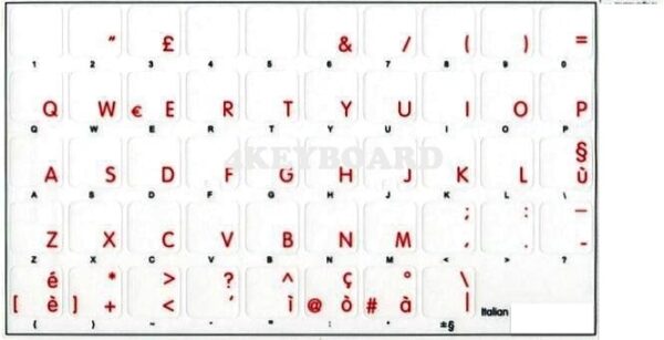 Adesivi Apple MacBook Air/Pro Lettere Colorate Fondo Trasparente