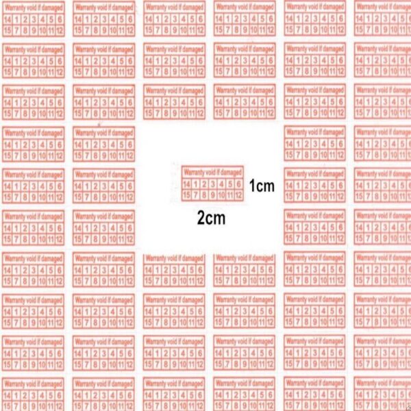 100 Etichette Adesive Antieffrazione Antimanomissione