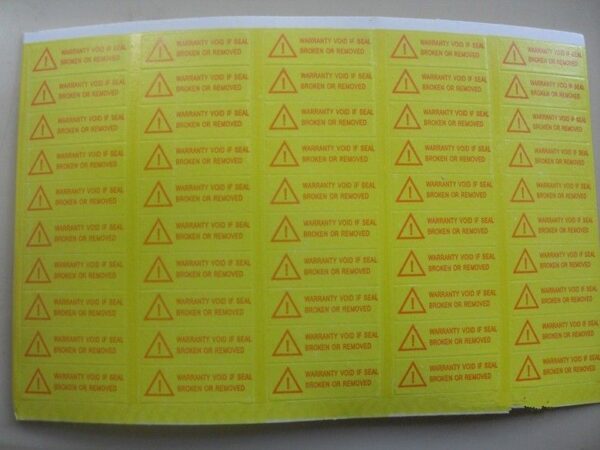 100 Bollini Adesivi Antieffrazione Antimanomissione Antirimozione