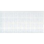 Adesivi Russo Fondo Trasparente Lettere Bianche