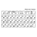 Adesivi Russo Fondo Trasparente Lettere Blu - 11 x 13 mm