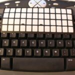 Adesivi Italiano Fondo Nero Lettere Bianche 11.5mmx12mm