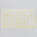 Adesivi Italiano Fondo Trasparente Lettere Gialle - 11,5x12mm