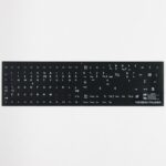 Adesivi Italiano Fondo Nero Lettere Bianche complete - 11,5x13mm