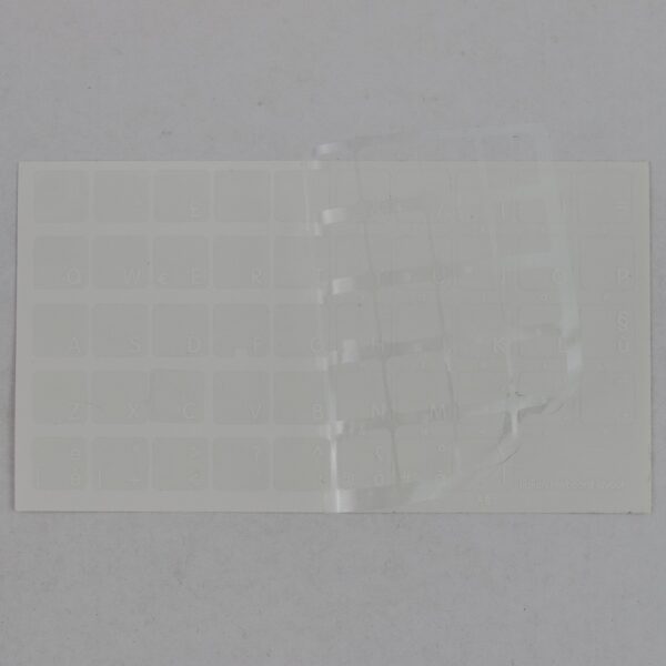 Adesivi Apple MacBook Air/Pro Lettere Colorate Fondo Trasparente