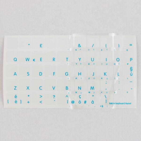 Adesivi Apple MacBook Air/Pro Lettere Colorate Fondo Trasparente