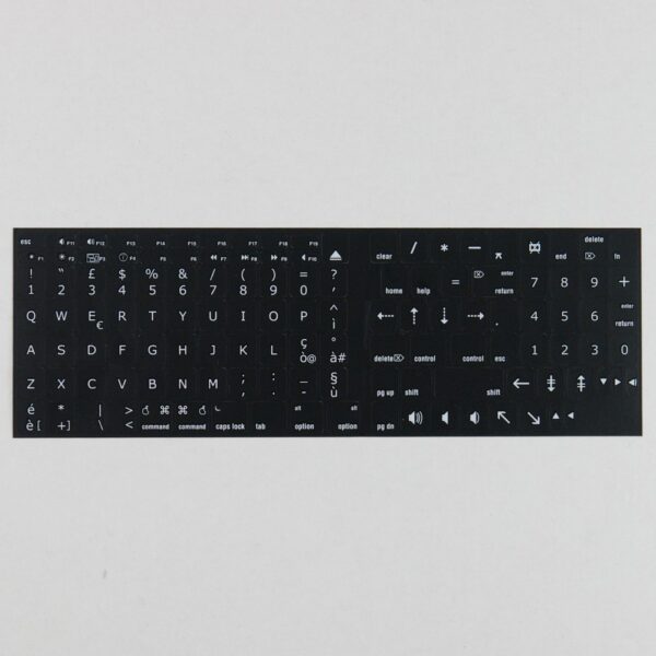 Adesivi Italiano Apple MacBook AIR/PRO Lettere Bianche