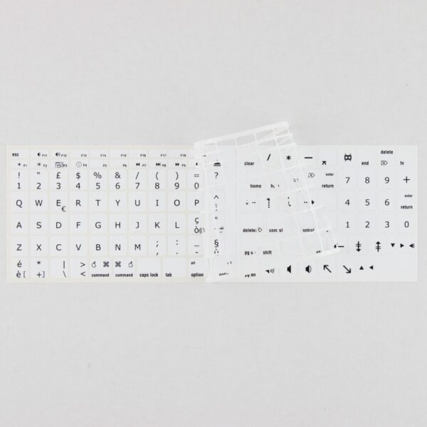 Adesivi Italiano Apple MacBook AIR/PRO Lettere Bianche