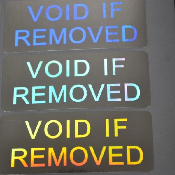 100 Etichette Adesive XL Sigilli Ologrammi di Garanzia e Sicurezza