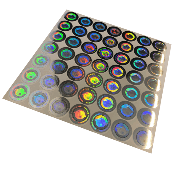 98 Etichette Adesive Sigilli Olografici di Garanzia e Sicurezza