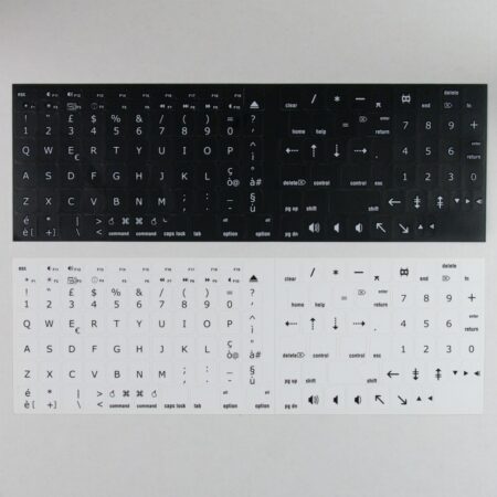 Adesivi Italiano Apple MacBook AIR/PRO Lettere Bianche