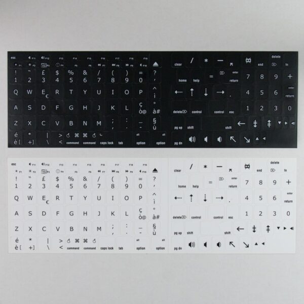 Adesivi Italiano Apple MacBook AIR/PRO Lettere Bianche