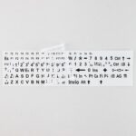 Adesivi italiano fondo bianco lettere nere - per ipovedenti