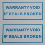 100 Etichette Adesive Sigilli di Garanzia 10x20mm