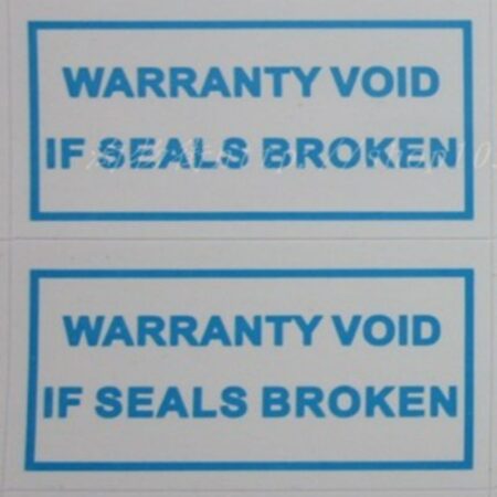 100 Etichette Adesive Sigilli di Garanzia 10x20mm