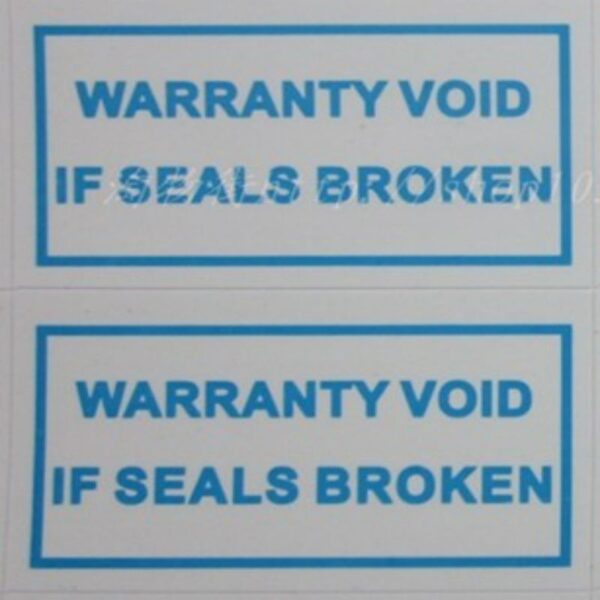 100 Etichette Adesive Sigilli di Garanzia 10x20mm