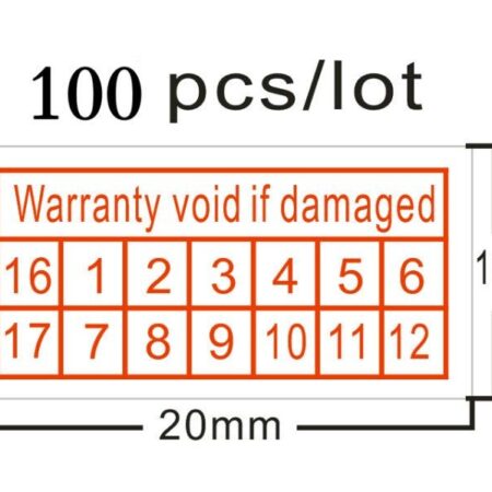 100 Etichette Adesive Antieffrazione Antimanomissione