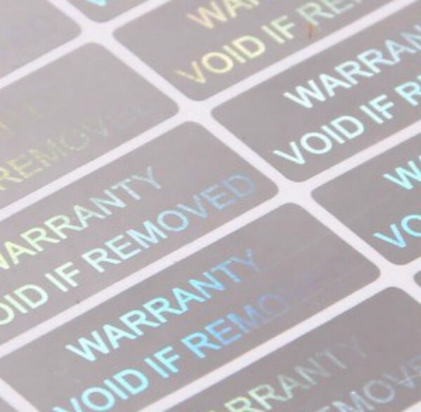 70 Etichette Adesive Sigilli Oleografici di Garanzia e Sicurezza