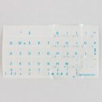 Adesivi Italiano Fondo Trasparente Lettere Blu 11,5x12mm