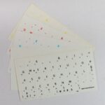 Adesivi Apple MacBook Air/Pro Lettere Colorate Fondo Trasparente