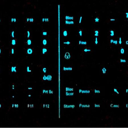 Adesivi Italiano Fosforescenti Colore Blu 12x12mm