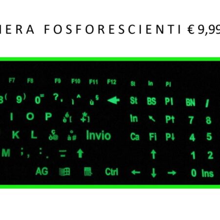 Adesivi Italiano Fosforescenti 12x12mm
