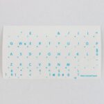 Adesivi Italiano Fondo Trasparente Lettere Blu 11,5x12mm